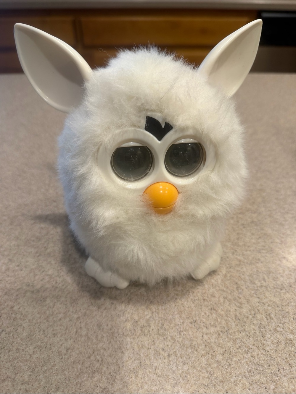 Hasbro White Furby with Orange Beak